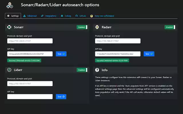 Sonarr/Radarr/Lidarr autosearch from Chrome web store to be run with OffiDocs Chromium online Sonarr/Radarr/Lidarr autosearch from Chrome web store to be run with OffiDocs Chromium online