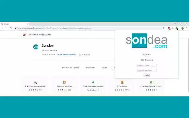 Sondea  from Chrome web store to be run with OffiDocs Chromium online