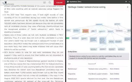 Sophistree  from Chrome web store to be run with OffiDocs Chromium online