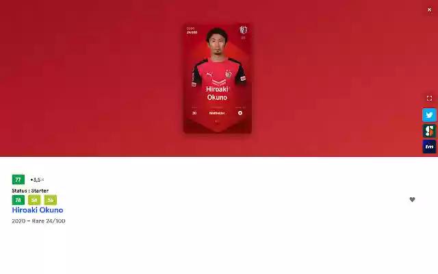 SorareStats  from Chrome web store to be run with OffiDocs Chromium online