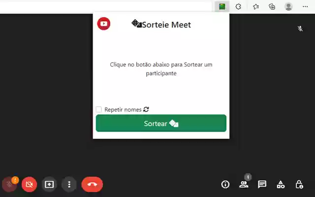 Sorteie Meet: Fazer sorteio no Google Meet from Chrome web store to be run with OffiDocs Chromium online Sorteie Meet: Fazer sorteio no Google Meet from Chrome web store to be run with OffiDocs Chromium online