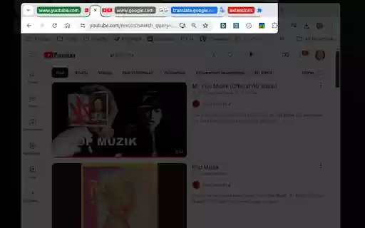 SortTabs  from Chrome web store to be run with OffiDocs Chromium online