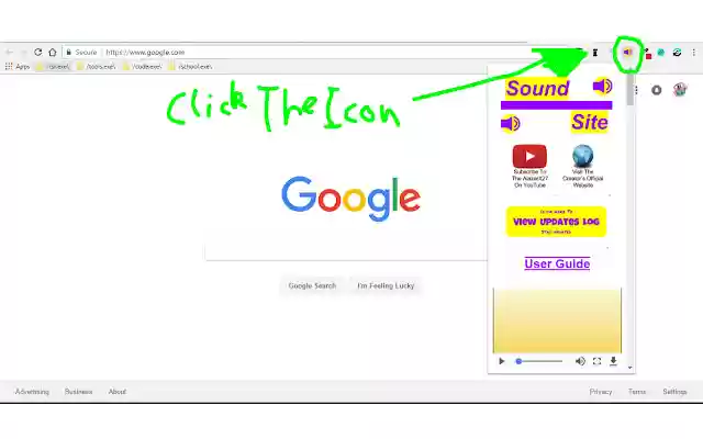 Sound Site  from Chrome web store to be run with OffiDocs Chromium online