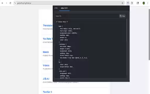 Source Code Viewer  from Chrome web store to be run with OffiDocs Chromium online