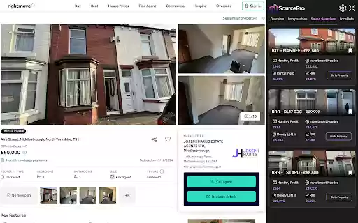 SourcePro Property Analysis  from Chrome web store to be run with OffiDocs Chromium online