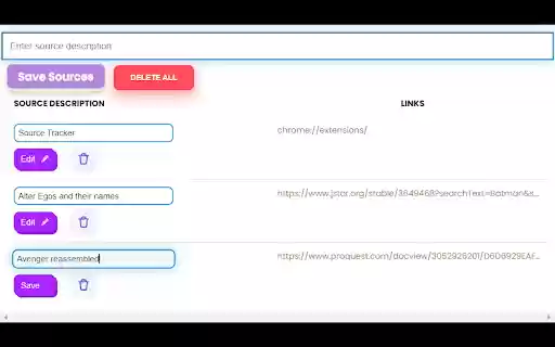 Source Tracker  from Chrome web store to be run with OffiDocs Chromium online