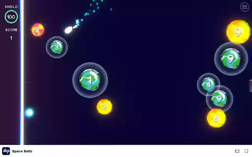 Space Ballz Game Destroy asteroids with gravity warping powers!  from Chrome web store to be run with OffiDocs Chromium online
