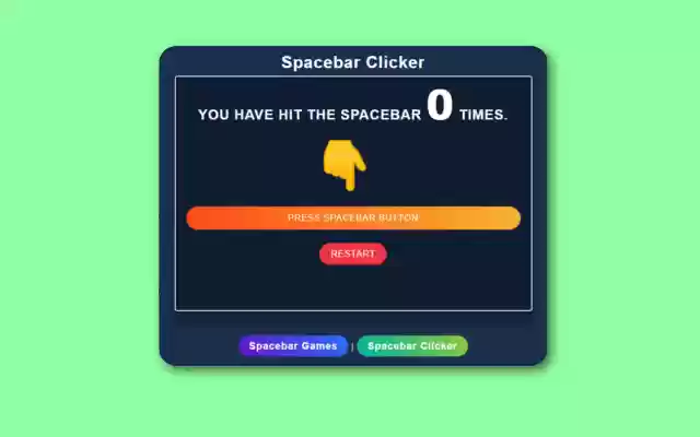 Spacebar Clicker  from Chrome web store to be run with OffiDocs Chromium online