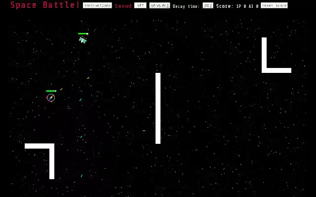 Space Battle dal Chrome Web Store verrà eseguito con OffiDocs Chromium online
