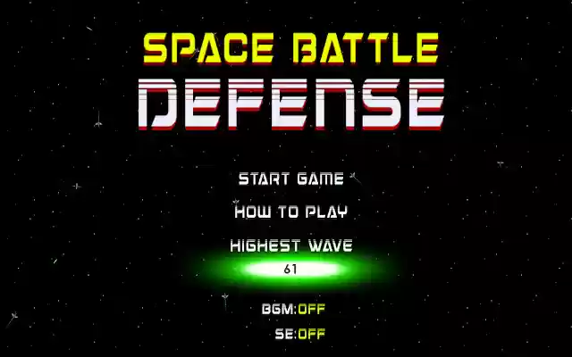 Space Battle Defense  from Chrome web store to be run with OffiDocs Chromium online
