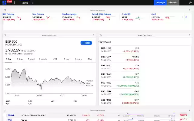 Spaces WM  from Chrome web store to be run with OffiDocs Chromium online