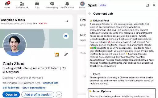 Spark Copilot  from Chrome web store to be run with OffiDocs Chromium online