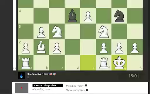 Speak to Chess.com (Standard Notation)  from Chrome web store to be run with OffiDocs Chromium online