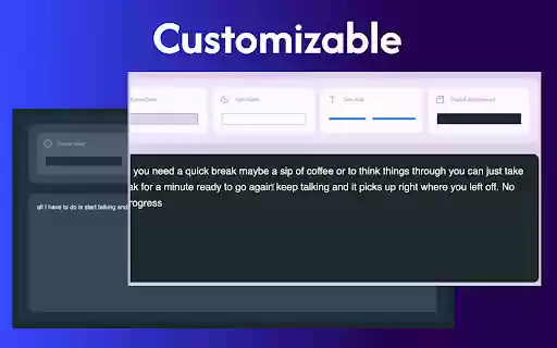 Speechia Beautiful Speech to Text  from Chrome web store to be run with OffiDocs Chromium online