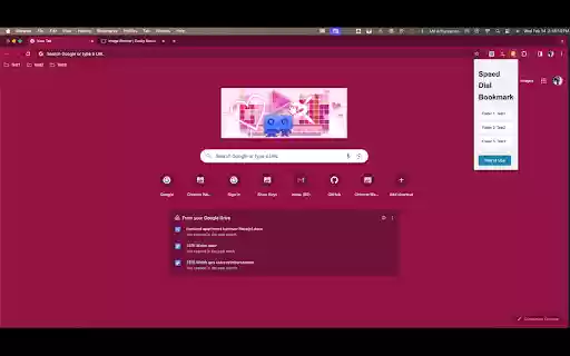 Speed Dial Bookmark  from Chrome web store to be run with OffiDocs Chromium online