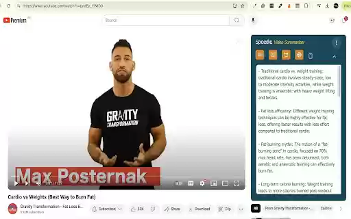 Speedie AI Youtube Video Summary expert  from Chrome web store to be run with OffiDocs Chromium online