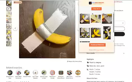 Speedy Etsys Image Downloader  from Chrome web store to be run with OffiDocs Chromium online