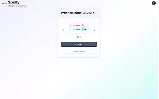 Spelly Spelling Practice  from Chrome web store to be run with OffiDocs Chromium online