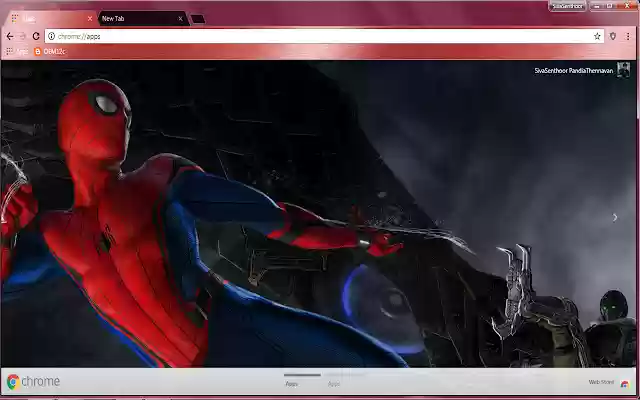 SpiderMan HomeComing Avenger  from Chrome web store to be run with OffiDocs Chromium online