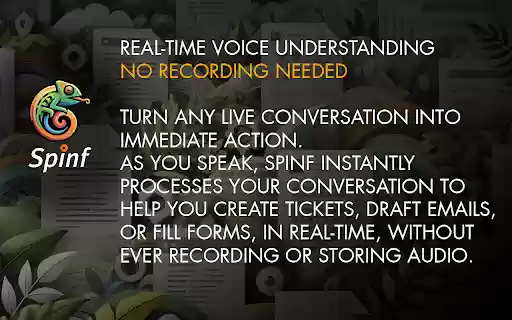Spinf: AI Agent, Writing, Meeting, Voice Transcription  from Chrome web store to be run with OffiDocs Chromium online
