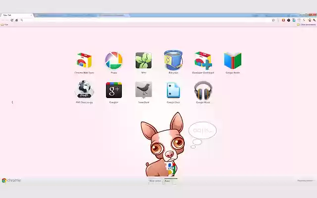 Spinky the +1 Dog (pink)  from Chrome web store to be run with OffiDocs Chromium online