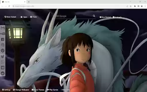 Spirited Away Wallpaper  from Chrome web store to be run with OffiDocs Chromium online