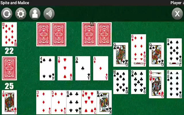 Spite and Malice  from Chrome web store to be run with OffiDocs Chromium online