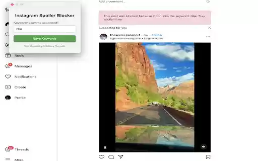 Spoiler Blocker  from Chrome web store to be run with OffiDocs Chromium online