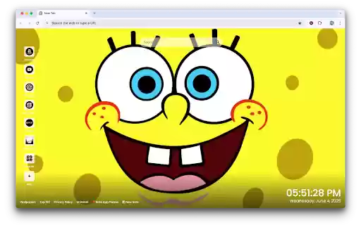 SpongeBob Wallpapers  from Chrome web store to be run with OffiDocs Chromium online