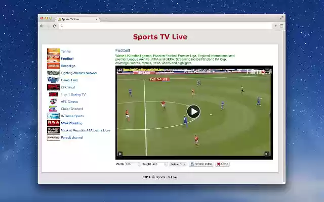 Sports TV Live from Chrome web store to be run with OffiDocs Chromium online Sports TV Live from Chrome web store to be run with OffiDocs Chromium online