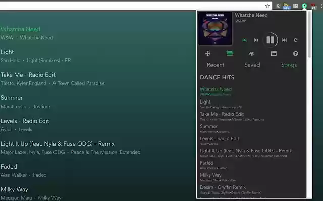 Spotty Web Remote Control  from Chrome web store to be run with OffiDocs Chromium online