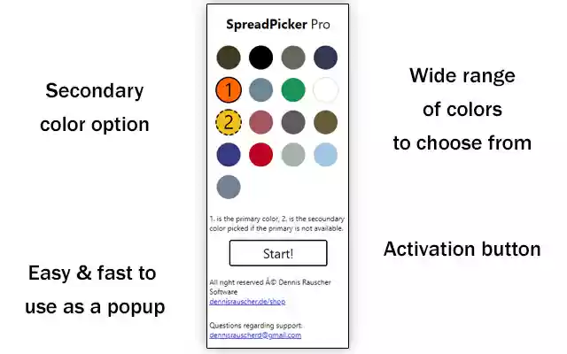 SpreadPicker Pro  from Chrome web store to be run with OffiDocs Chromium online