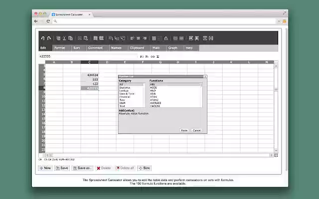 Spreadsheet Calculator App from Chrome web store to be run with OffiDocs Chromium online Spreadsheet Calculator App from Chrome web store to be run with OffiDocs Chromium online