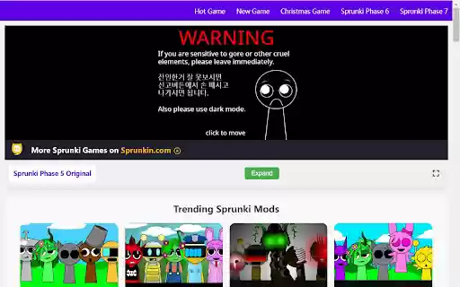 Sprunki Phase 5 Original  from Chrome web store to be run with OffiDocs Chromium online
