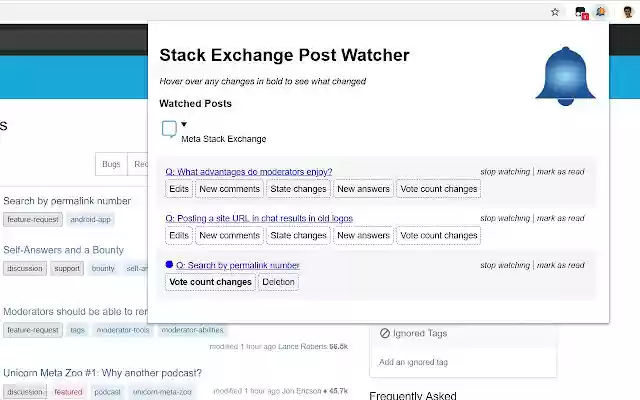 Stack Exchange Post Watcher from Chrome web store to be run with OffiDocs Chromium online Stack Exchange Post Watcher from Chrome web store to be run with OffiDocs Chromium online