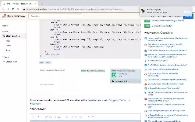 stackoverflow retime  from Chrome web store to be run with OffiDocs Chromium online