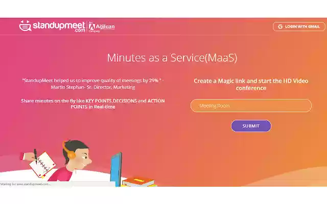 Standupmeet Screen Share  from Chrome web store to be run with OffiDocs Chromium online