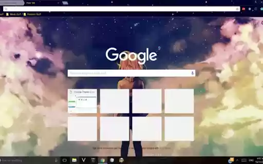 Starry Anime Theme~  from Chrome web store to be run with OffiDocs Chromium online