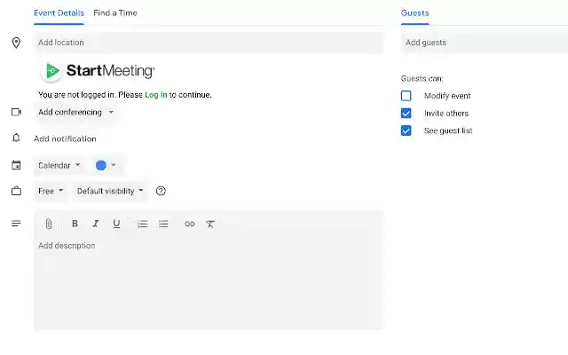StartMeeting.com Scheduler from Chrome web store to be run with OffiDocs Chromium online StartMeeting.com Scheduler from Chrome web store to be run with OffiDocs Chromium online