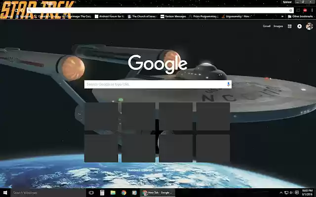 Star Trek Theme  from Chrome web store to be run with OffiDocs Chromium online