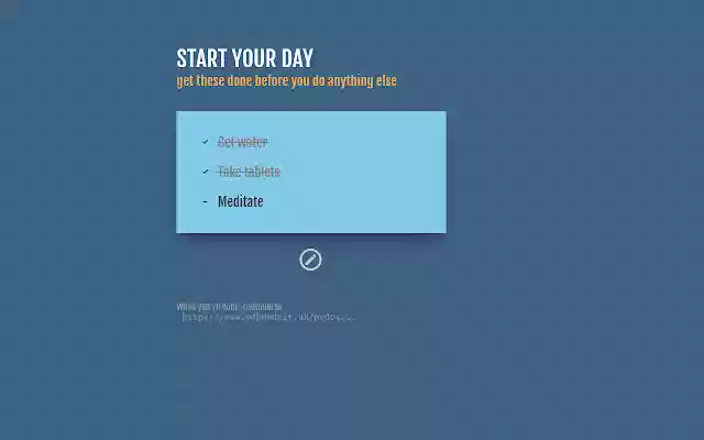 Start The Day  from Chrome web store to be run with OffiDocs Chromium online