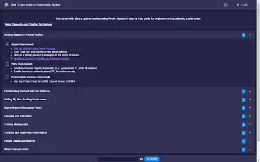 Start To Earn! Guide to Pocket Option Trading  from Chrome web store to be run with OffiDocs Chromium online