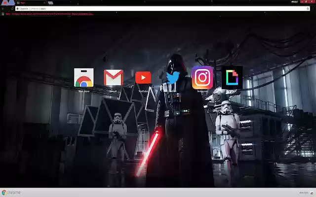 Star Wars: Battlefront 2 (Darth Vader) Theme  from Chrome web store to be run with OffiDocs Chromium online