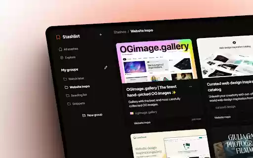Stashlist from Chrome web store to be run with OffiDocs Chromium online Stashlist from Chrome web store to be run with OffiDocs Chromium online