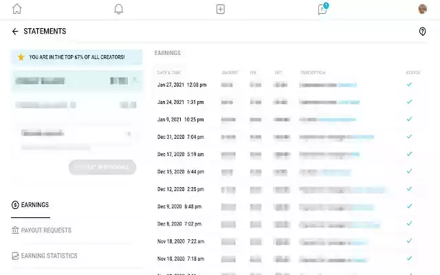 Statements / Earnings Downloader  from Chrome web store to be run with OffiDocs Chromium online