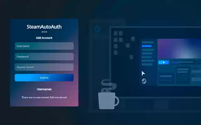 SteamAutoAuth  from Chrome web store to be run with OffiDocs Chromium online