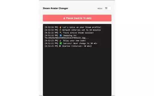 Steam Avatar Changer  from Chrome web store to be run with OffiDocs Chromium online