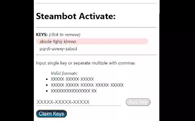 STEAM BOT  from Chrome web store to be run with OffiDocs Chromium online
