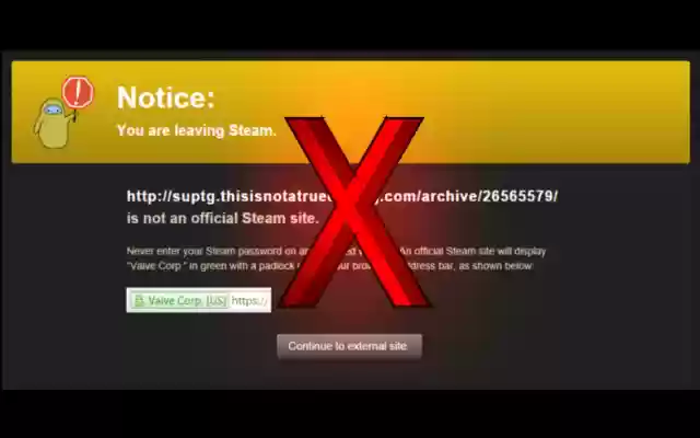 El filtro de enlaces de la comunidad de Steam Skipper de la tienda web de Chrome se ejecutará con OffiDocs Chromium en línea