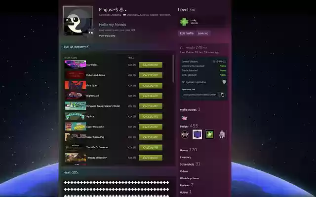 Steam Enchanter from Chrome web store to be run with OffiDocs Chromium online Steam Enchanter from Chrome web store to be run with OffiDocs Chromium online